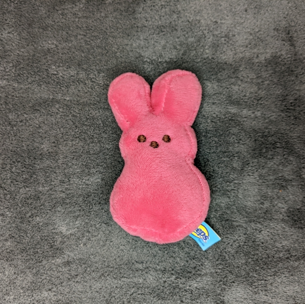 Peeps & Company Pink Bunny Mini plush marshmallow stuffed animal toy